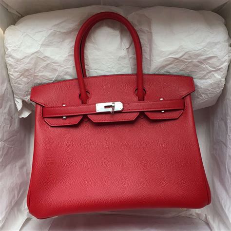 red Birkin Bag price